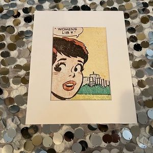 Women’s Lib comic Art matted pop equality rights